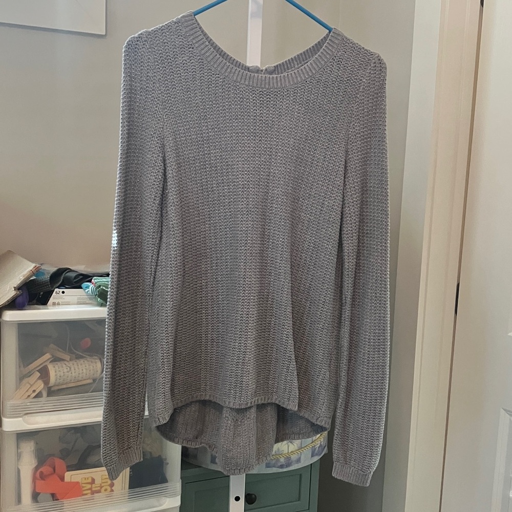 Banana Republic Gray Crew Neck Sweater